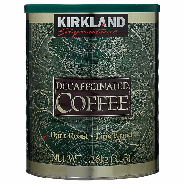 2 Pack | Kirkland Signature Decaffeinated Coffee Dark Roast 3 lbs